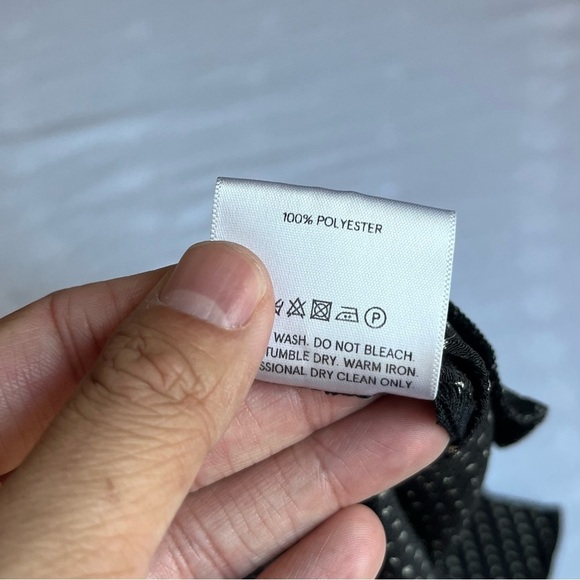 PEGGY HARTANTO black dot print elastic waist tapered leg cropped pants - Picture 7 of 7